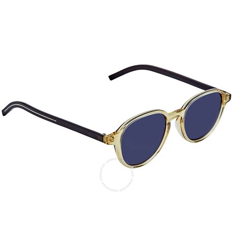 Dior Homme Black Tie Round Sunglasses 